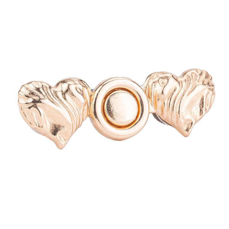 Heart Shaped Waist Button Adjuster: No-Sew, Detachable for Perfect Fit