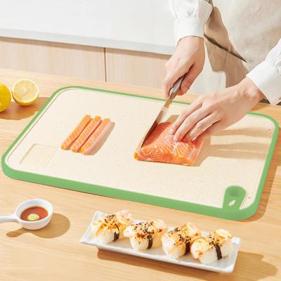 Oboustranné prkénko pro domácnost Antibakteriální prkénko proti plísním Kuchyňka Nůž na ovoce Obsazení prkénko Pšeničná deska