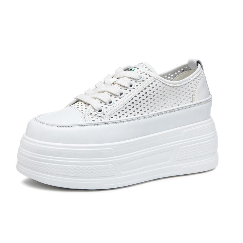 Chaussures à semelle épaisse été nouvelle augmentation de hauteur intérieure petit trou respirant chaussures de sport et de loisirs