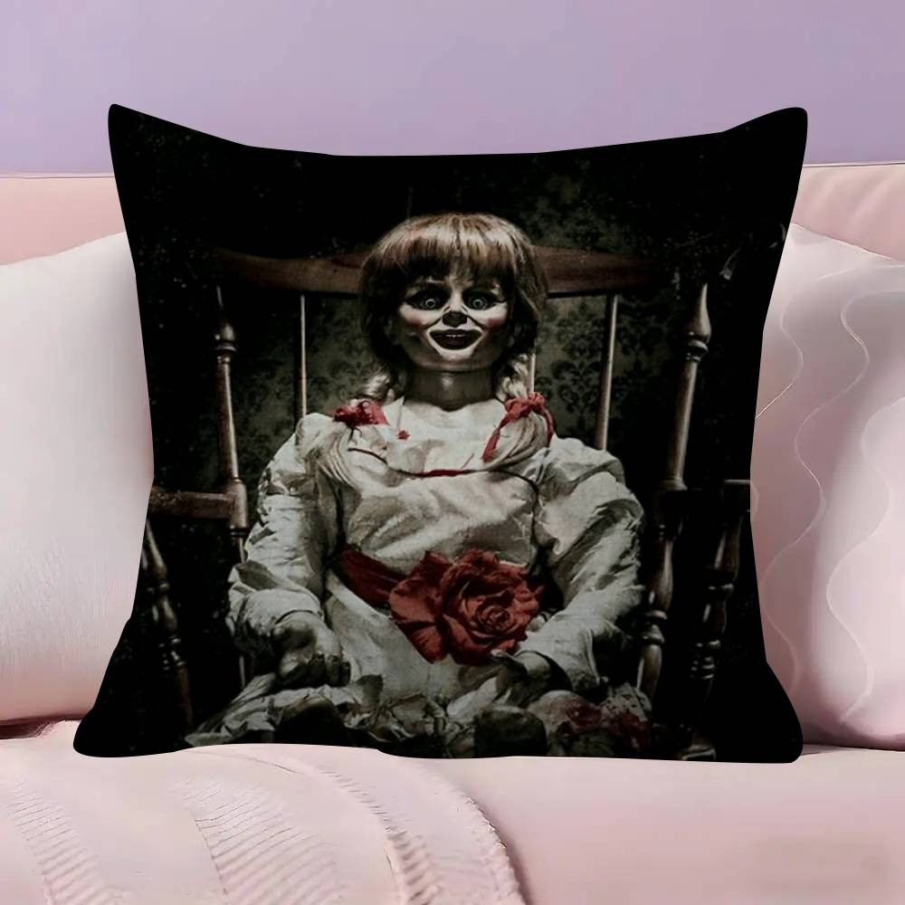 Popular A-Annabelle Horror Movie Pillow Cover Sofa Cushion Cover Home Room Decoration Children Gift