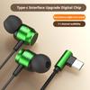 6D Stereo Sound Headsets Metal Design Type C&3.5mm Wired Gamer Earphones Magnetic In-Ear Headphones For Samsung Handfree HD Call