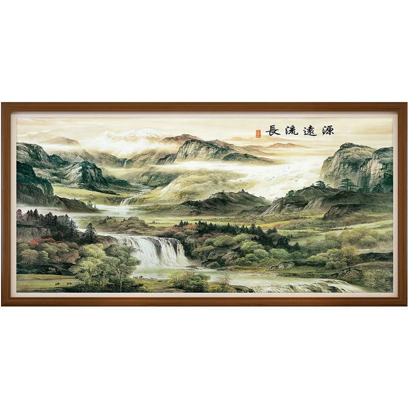 

5D Долгая история новой вышивки Гостиная Собственная вышивка Ручная вышивка DIY Пейзаж Живопись Пейзаж Большая атмосфера Мозаичное искусство 100-50CM белый