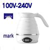 Dual Voltage Silicone Folding Electric Kettle with 24-Hour Insulation