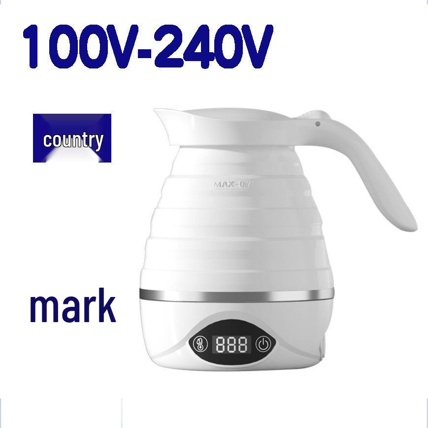 Dual Voltage Silicone Folding Electric Kettle with 24-Hour Insulation