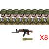 Non-Toxic Moc Ww2 The Vietnam War Military Soldeirs Building Blocks Vietnamese American Army Infantry Helmets Weapons Bricks Toys Children