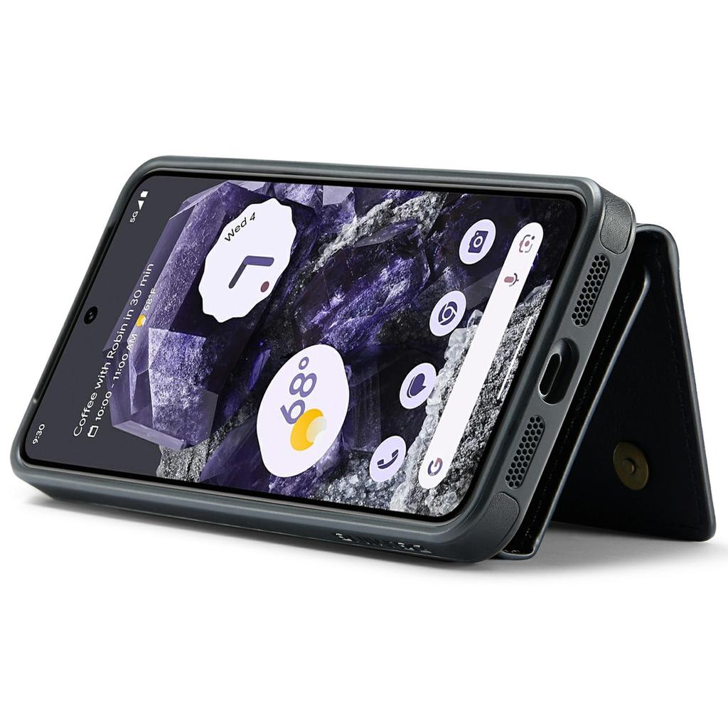 DG.MING M6 Series For Google Pixel 8 Case Magnetic Wallet PU+PC+TPU Phone Cover