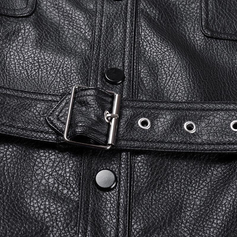 Spring & Autumn Women's Short Leather Jacket – Stylish Motorcycle Outerwear