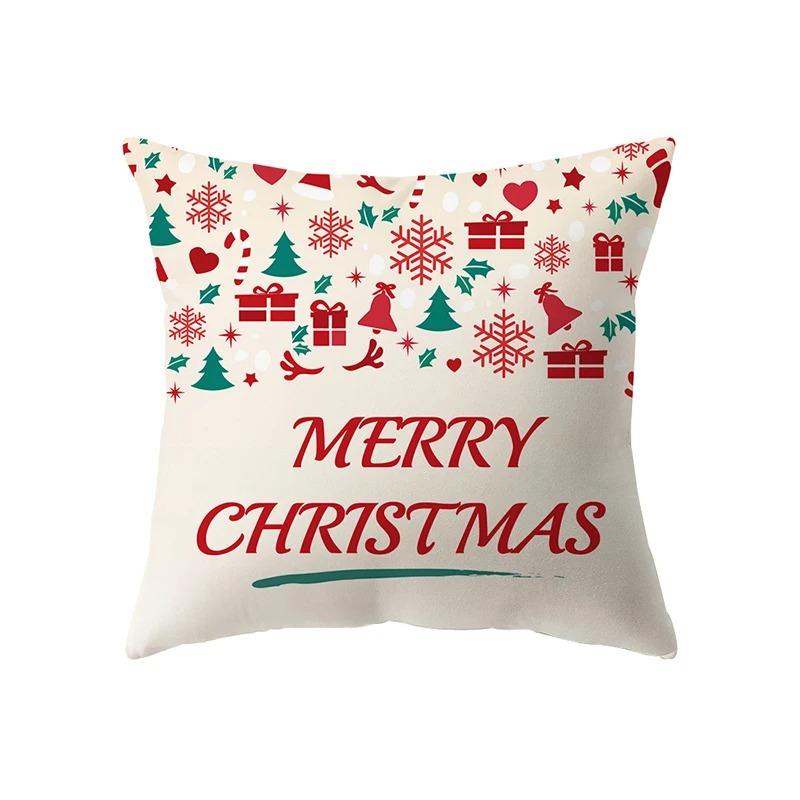 

Наволочки с рождественской тематикой Аксессуары для автомобиля Офис Санта-Клаус Гостиная Диван Домашние наволочки 40x40cm