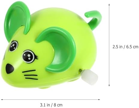 Garneck Wind-Up Toy Mouse - 8cm Fun Kids Birthday Party Toy & Cat Lover Gift for Pets