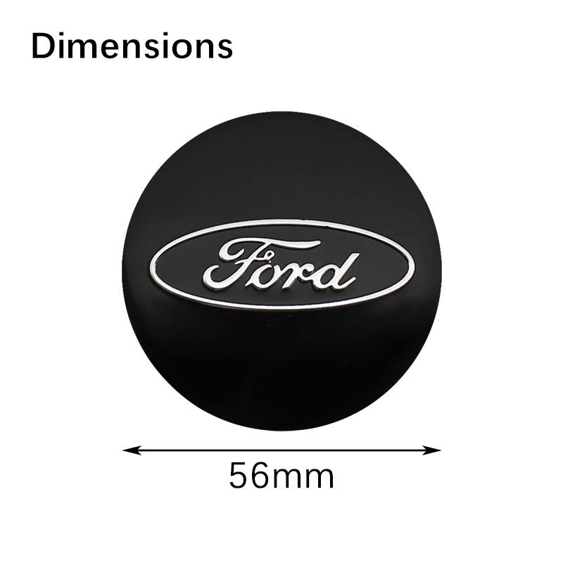 Autoaufkleber Ford 56mm Auto-Radkappen-Plakette Aufkleber Metalllegierung Für Ford Escape Edge Mondeo Taurus Fusion Mustang Focus mk2 mk3 mk4
