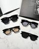 Square Frame 2 Sunglasses Brand Popular Stylish Fashion Glasses UV Protection [Flex] (Fblack Llight Orange) Women's Men's