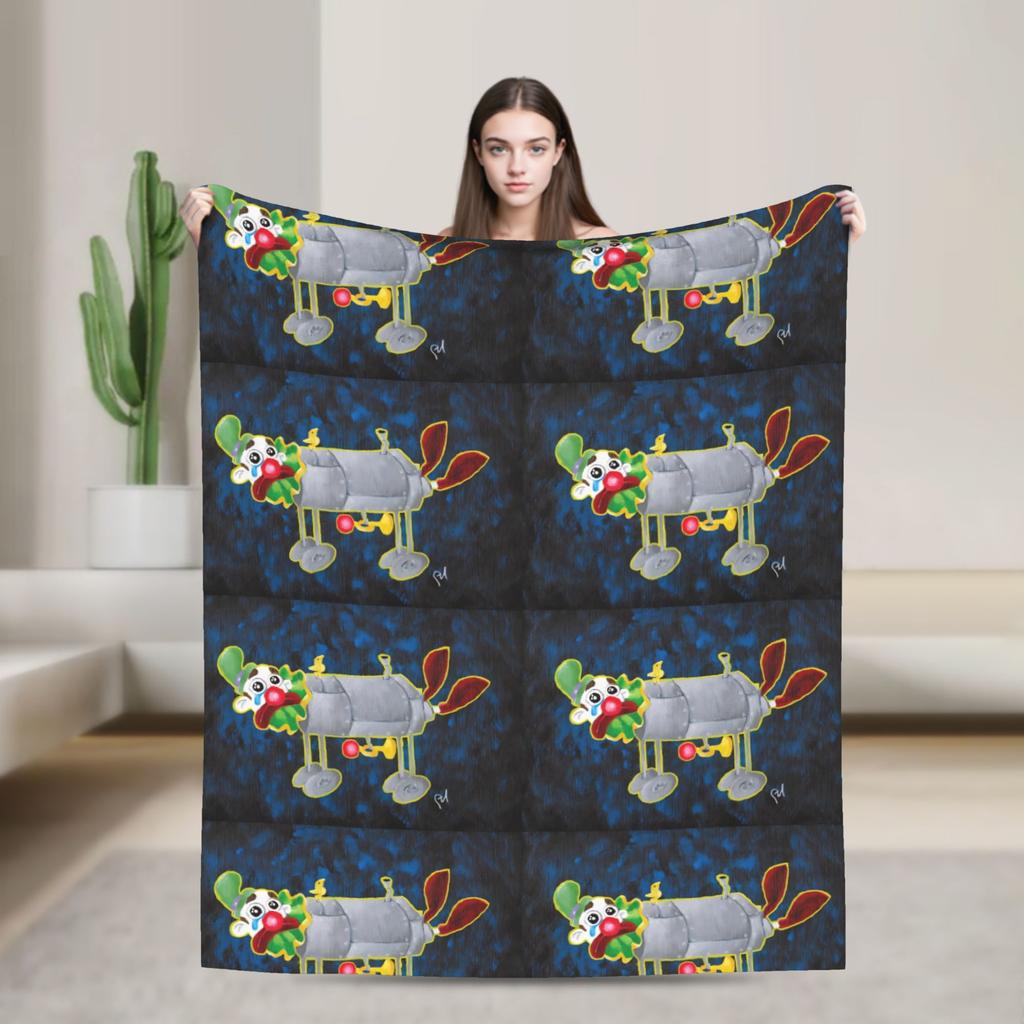 Iron Lung Horror Movie Knitted Blankets Velvet Lightweight Throw Blanket for Bedding Couch Bedroom Quilt