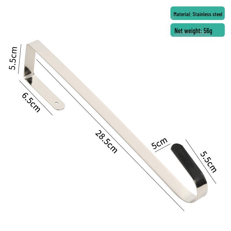 Golden Wrought Iron Christmas Wreath and Stocking Hook