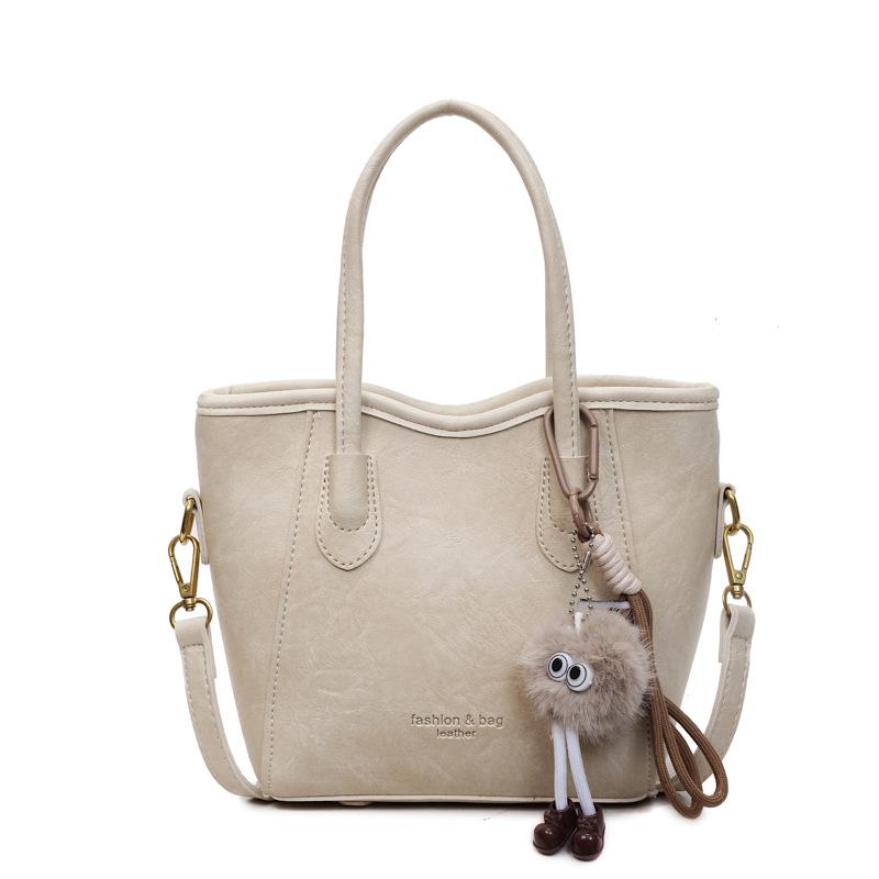 Retro Handbag, High-end Bucket Bag, Women's 2025 Autumn and Winter New Versatile Shoulder Bag, Fashion Messenger Bag