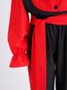Chlapecký outfit na flamenco tanec Color Block Sklápěcí límeček Dlouhý naberaný rukáv Svetr Kalhoty s elastickým pasem Pásek