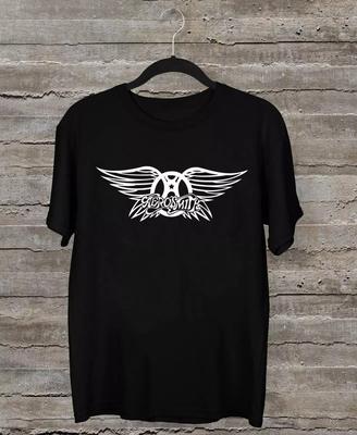 NEW Aerosmith Classic Logo Black All Gift Shirt Unisex T-Shirt