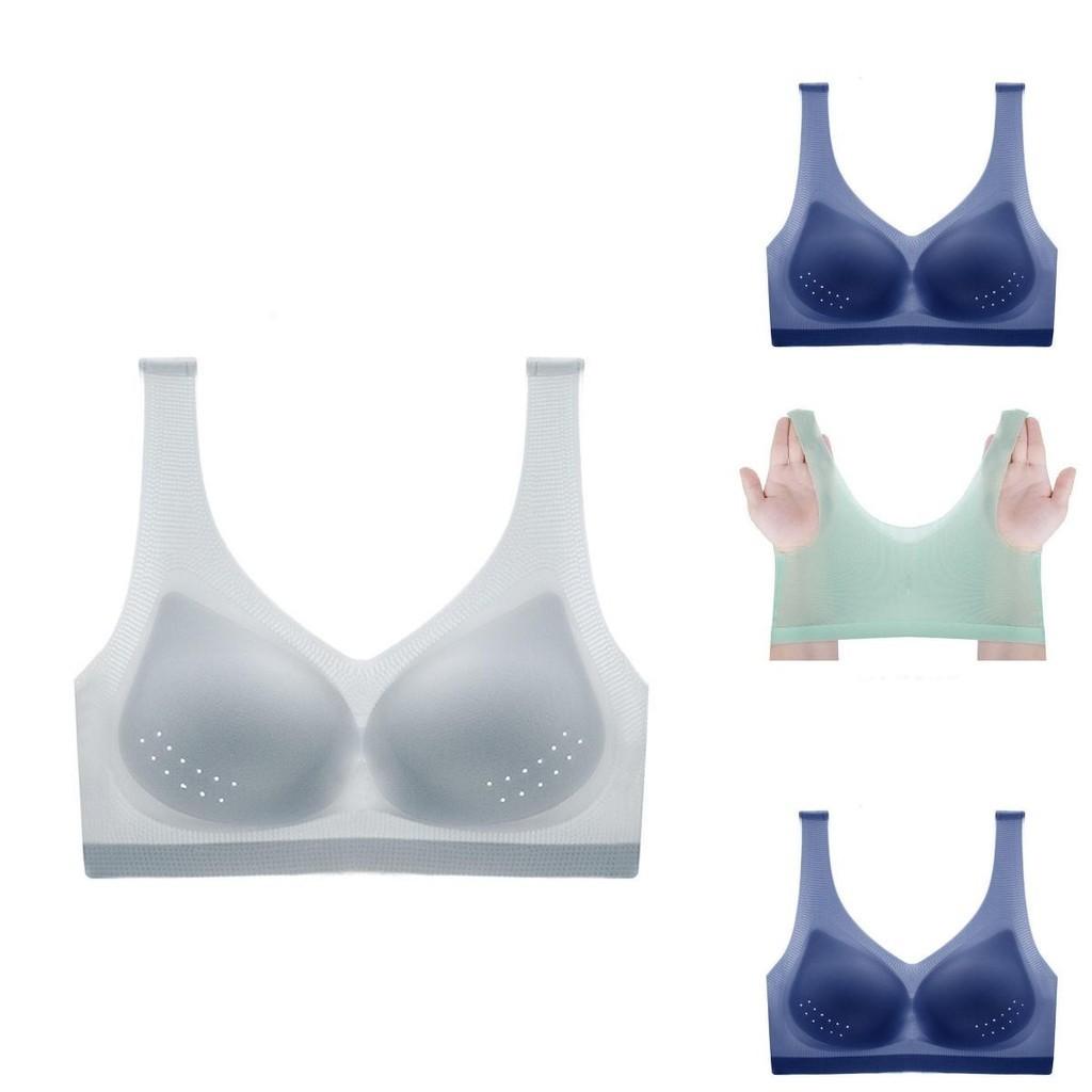 Ultra-thin Ice Silk Bra Cool And Comfortable Summer Wear For Large Chests