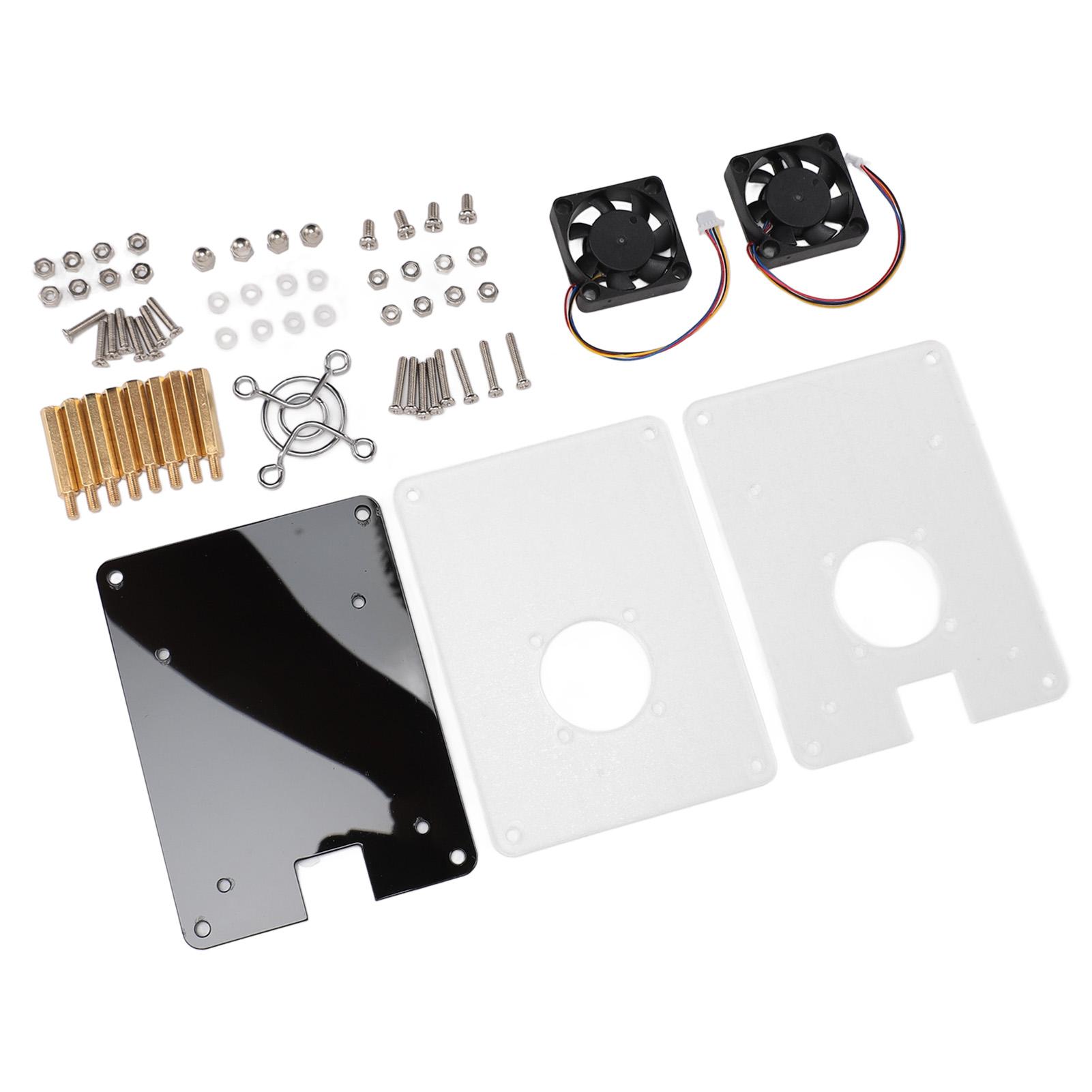 

Акриловий корпус-заміна для RasPi 5 2 шари прозорий інтегрований для корпусу RasPi 5 з охолодженням