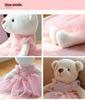 Charming Ballet Tutu Rabbit & Bear Plush Companion Doll for Girls' Sleep Comfort