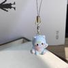 3pcs Fashion New Cartoon Small Cat Cute Keychain Phone Chain Resin Keyring Bag Pendant Couple Key Chains Gifts Women for Jewelry