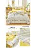 Category A 100% Cotton Double-Sided Bedding Set (4-Piece, Pure Cotton Sheet & Duvet Cover, Dorm Double/Single 3-Piece Set)