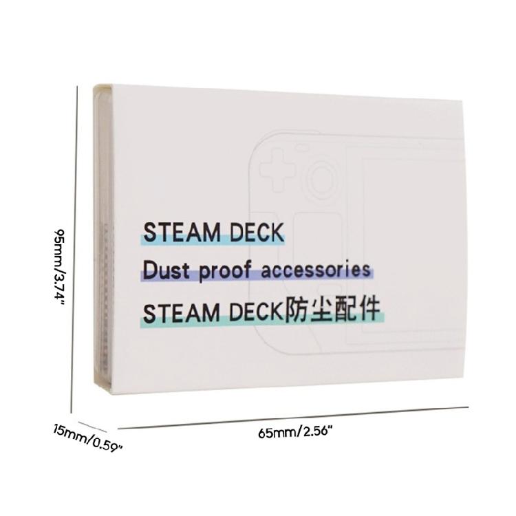Console Protective Stickers Set Dust Plugs Touchpad Button Decal for Steam Deck