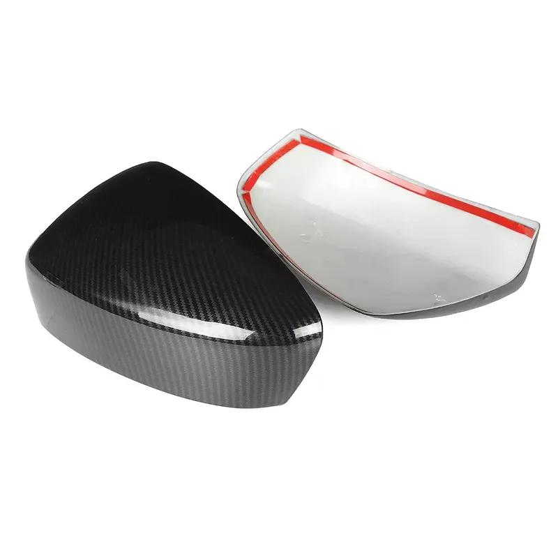 For Mazda CX-5 CX-8 2012-2014 Car Sticker Rearview Side Mirror Cover Wing Cap Exterior Door Rear View Case Trim Carbon Look ABS