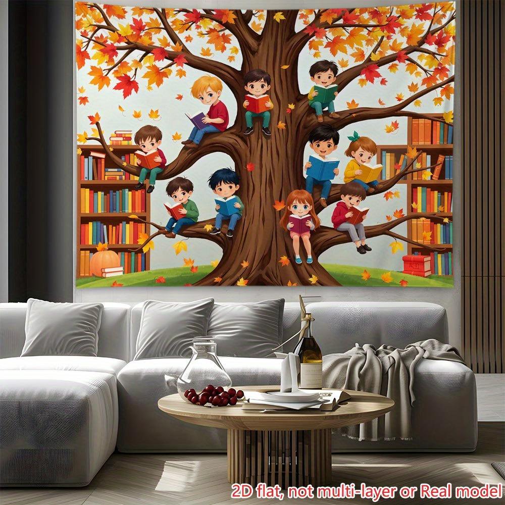 2D flat printing party banner 1 piece Qiu Shu reading background banner High-definition printed backgroundzyc