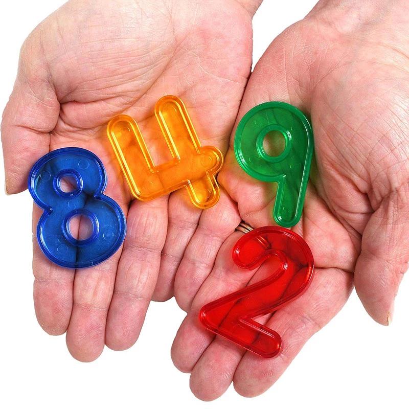 Interesting Toys Unisex Kids Transparent Montessori Letters And Numbers Learning Resources Alphabet Kids Educational Toys Juegos Didácticos Para Niños