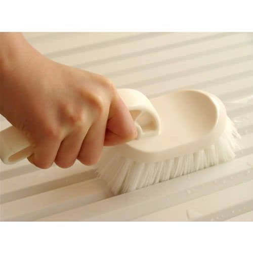 Nachihama Bath Brush, Ivory, Handle Length: Approx. 16cm, Brush Portion: Approx. 5.5 x 14 x 6cm