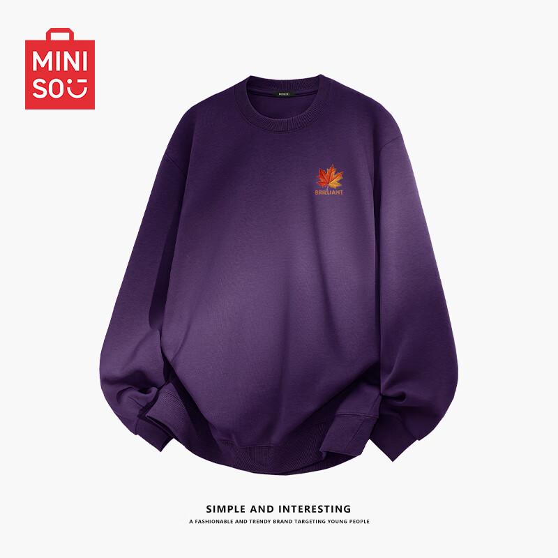 

MINISO Casual Crewneck Sweatshirt with MA Maple Leaf Logo 5XL