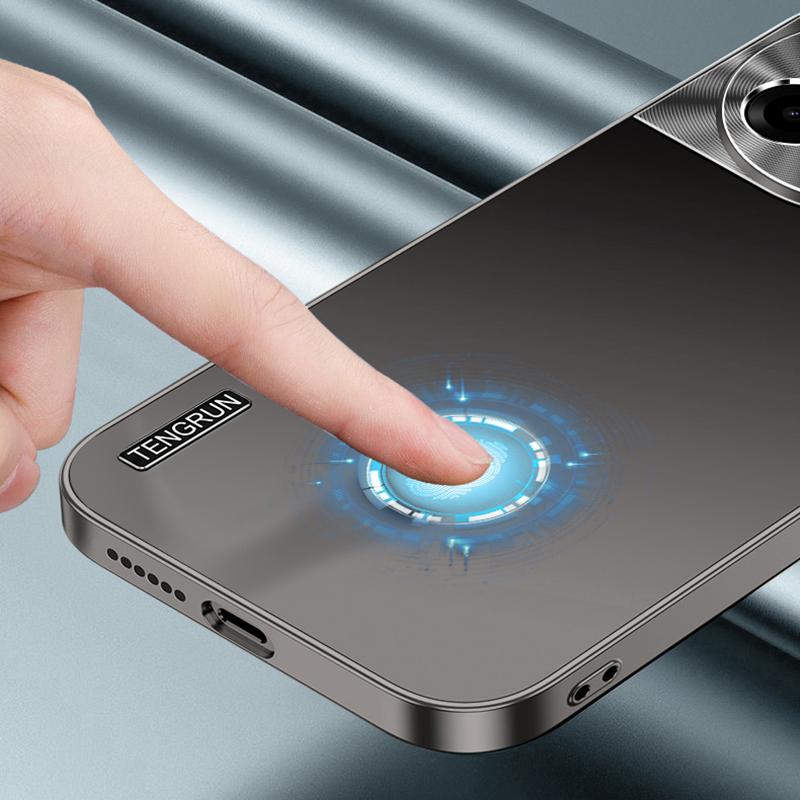 For OnePlus Ace 3 5G/12R 5G Case Matte PC Phone Cover with Metal Lens Protection