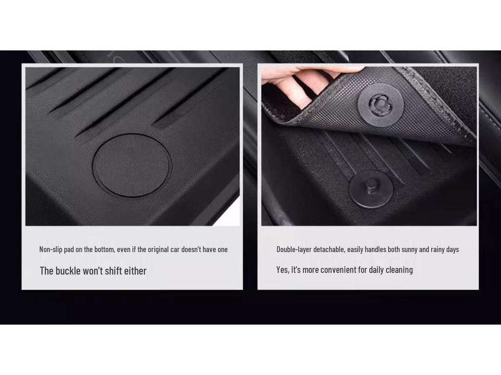 Tesla Model Y/3 Facelift Left-Hand Drive HK TPE Odorless Floor & Trunk Mats