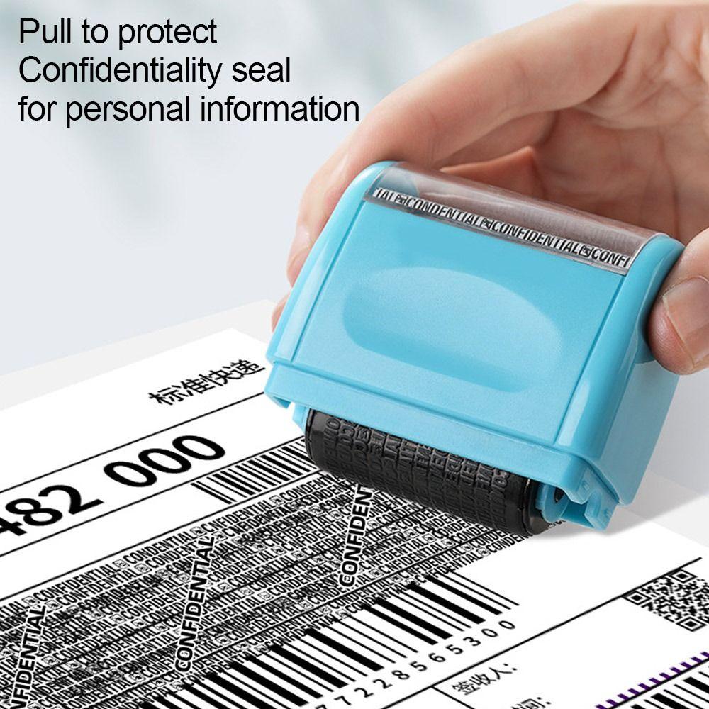 Durable Roller Identity Protection Stamps Privacy Protection Safety Confidential Stamp Portable ID Security Stamp