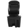 VidaXL Accoudoir de voiture noir 15x31x(28-44) cm ABS 154682