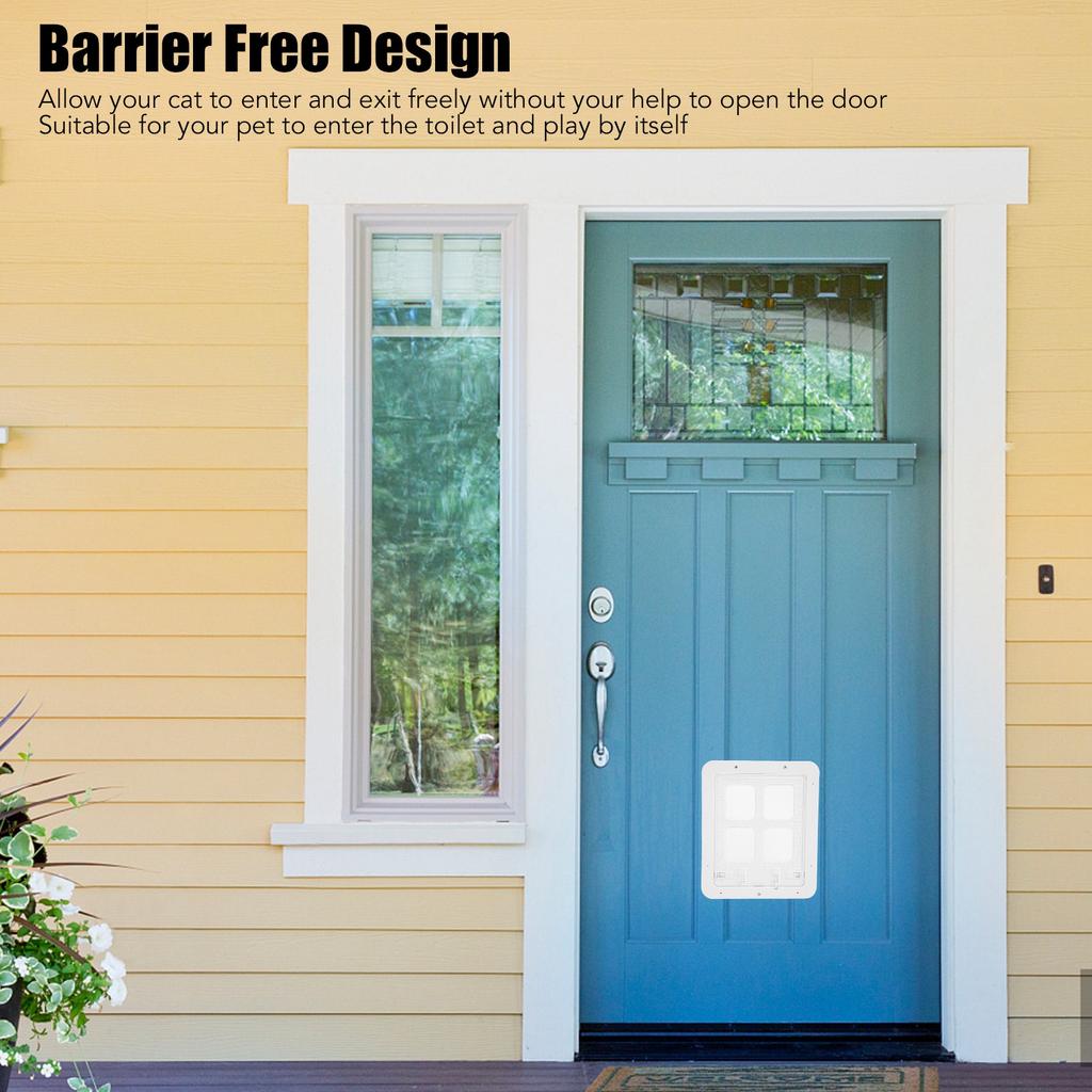 Pet Screen Door Breathable Noiseless Mosquito Prevention Burr   Plastic Cat Flap Door