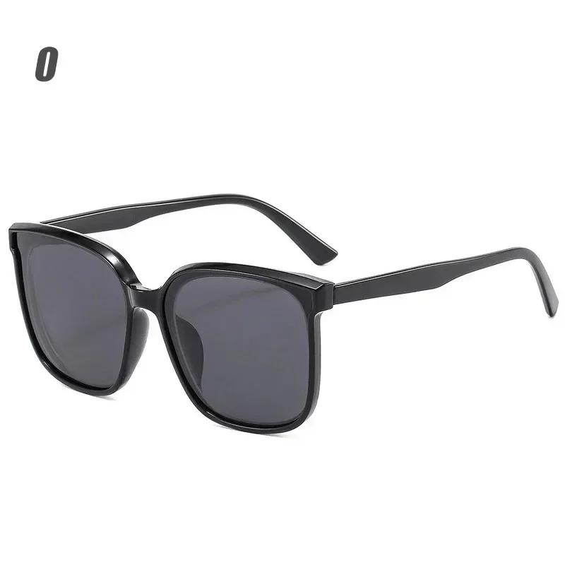 Trendy Large Myopia Polarized Sunglasses Outdoor Travel Sunglasses Square Frame Glasses UV Protection Sunscreen Eyewear