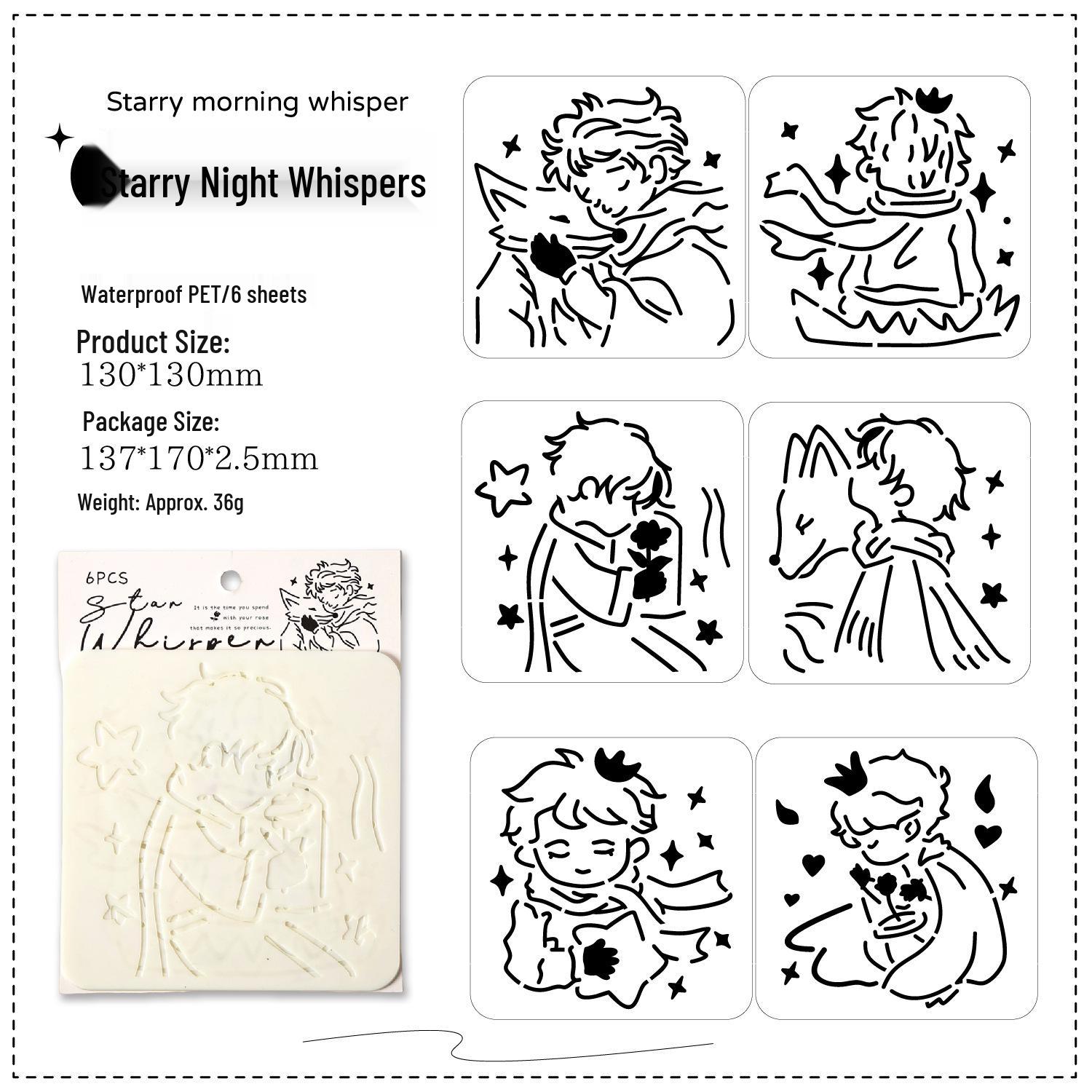 Star Ruins Fairy Tale Cartoon Hand-painted Nursery Rhyme Drawing Template for Kids