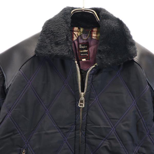 EMPIRE Long sleeve Quilted jacket M black Blouson Men's Used