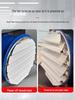 Round Aluminum Alloy Self-Closing Air Vent Louver Fan for Indoor Exhaust Systems