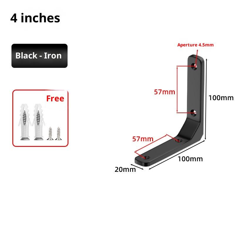1PC Angle Brackets Industrial Floating L Shelf Bracket Thick Heavy Duty Wall Mounted Shelf