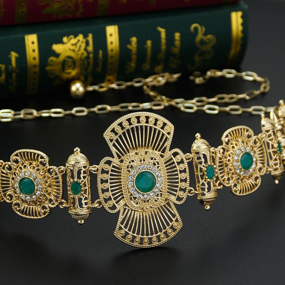 

Золотой цвет шикарный пояс-цепочка для тела невесты ювелирные изделия для женщин поясная цепочка металлический ремень регулируемая длина мятный