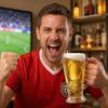 Soccer Beer Glass, 700ml Capacity Lead-Free Stein with Handle for Craft Beer, Sports Themed Beverage Cup for Party