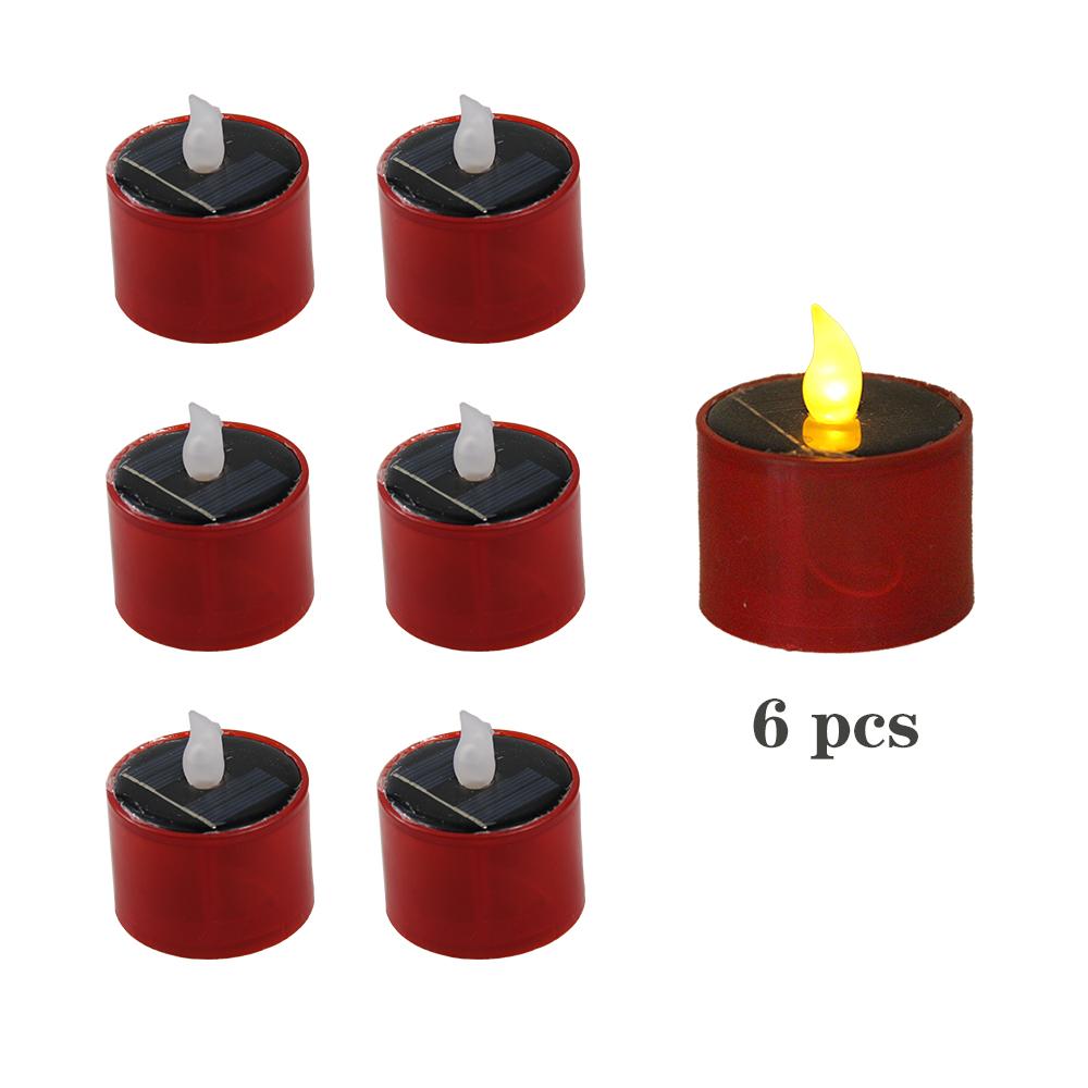 Solar Garden Light Led Candles Flameless Outdoor Waterproof Solar Tea Lights for Party Garden Home Christmas Terrace Decor