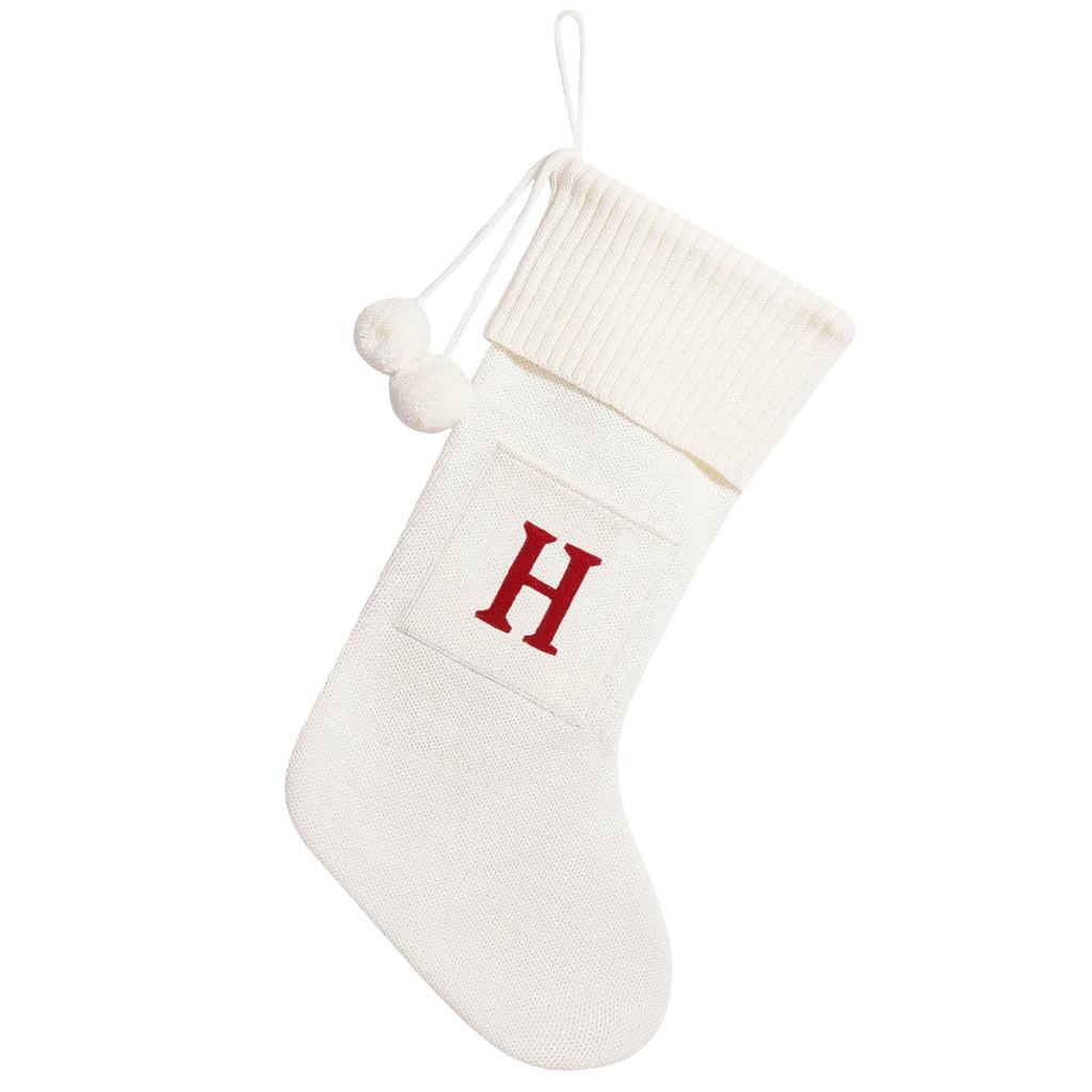 Christmas Decorations Christmas Stockings With Initials 18 Inches Large Embroidered Knit Christmas Gnome Beards For Crafts