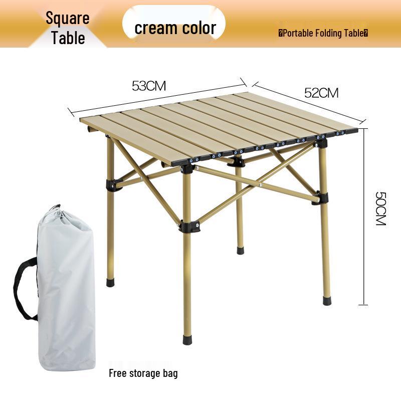 Verstellbarer Outdoor-Roll-up-Klapptisch für Camping und Grillen