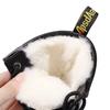 Real Wool High-top Locomotive Boots Classic Soft Leather Short Boots Men's and Women's Thick Plush Round Tote Boots