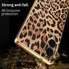 For Samsung Galaxy S25 Edge-deksel Leopardtrykk PU-skinnbelagt PC+TPU Elektroplettert Telefondeksel