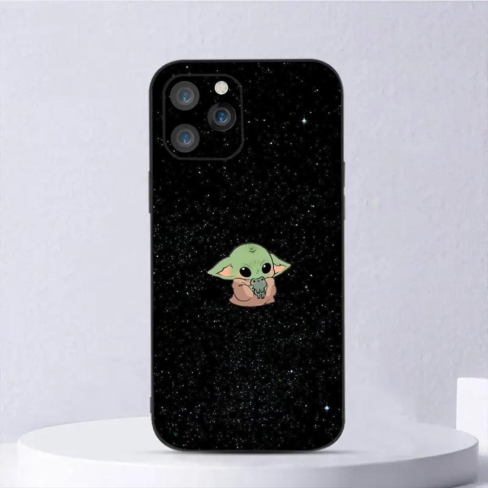 

Cute Baby Y-Yoda Phone Case For iPhone 15,14,13,12,11,Plus,Pro Max,XS,X,XR,SE,Mini,8,7 Soft Silicone Black Cover iPhone13mini
