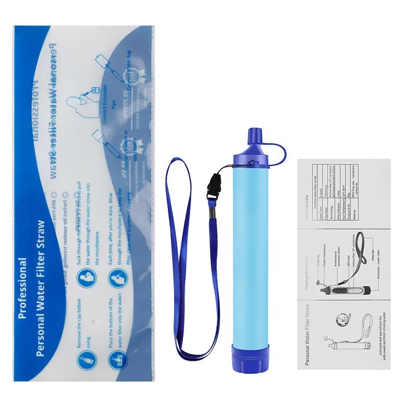 

Portable Survival Straw Water Filter Emergency Personal Water Purifier for Hiking,Camping Accessories Survival Filtration